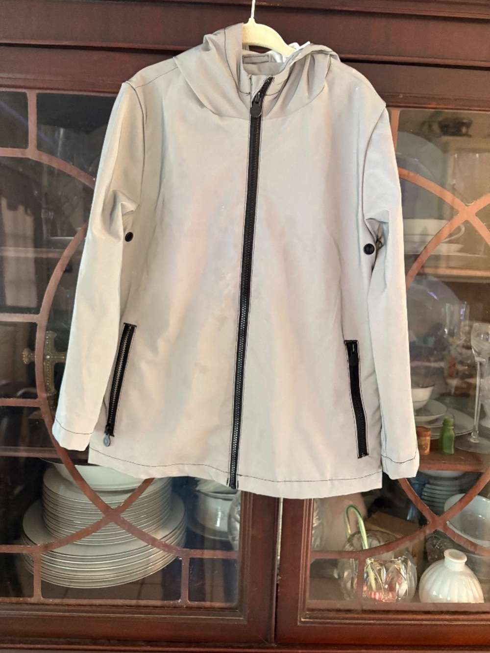 Kids Hunter Rain Coat . Gray size 5t